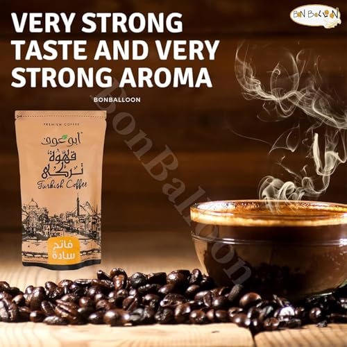 Abu Auf Turkish Coffee Plain Light Roast Cafe Arabic miniatura 7