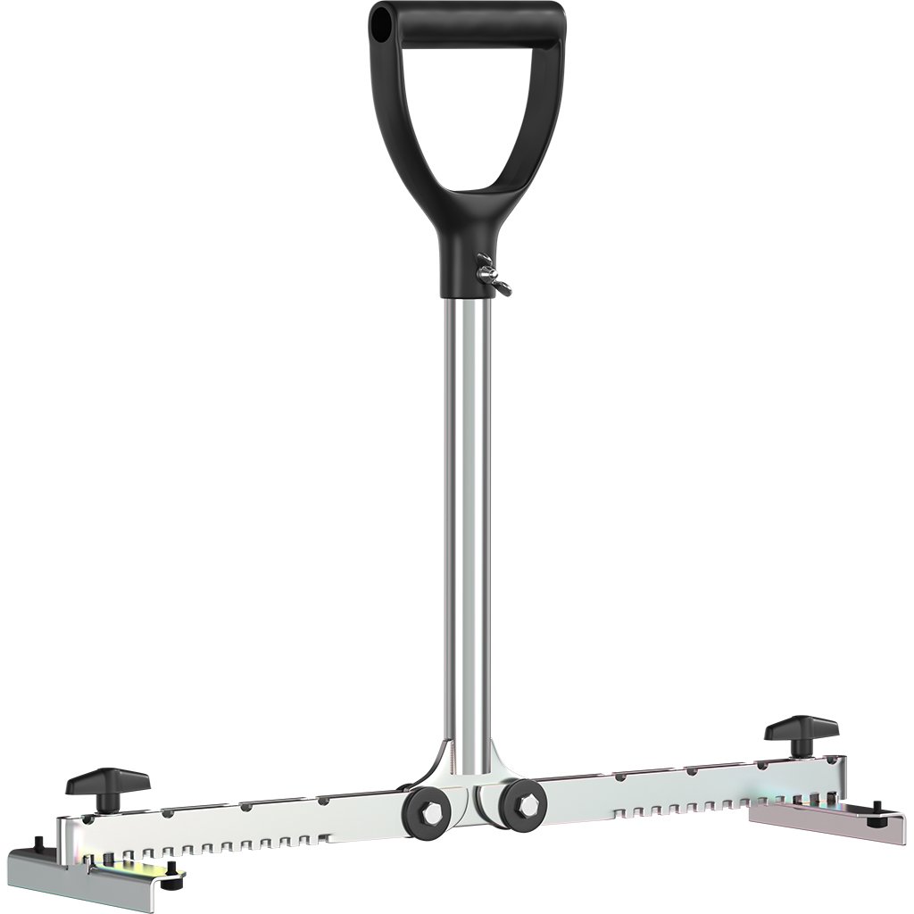 LANGFIT® Fliesenheber - Rückenfreundlich durch extra langen Griff - 30 bis 50cm - Für schmale Fugen ab 3mm - Schonend für Rücken und Hüfte - Made in Germany - MS-FH2050L