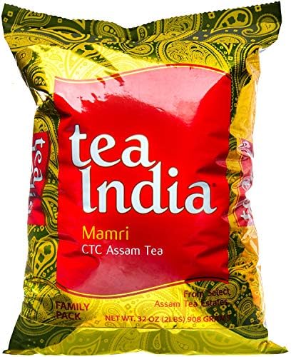 Tea India Premium CTC Assam Loose Black Tea, 2lbs. Packaging May Vary. - PACK OF 4