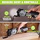 WORKPRO Oszillationswerkzeug, 400W Multifunktionswerkzeug mit 23 Zubehörteilen & Tasche, 6 Geschwindigkeiten (15000–22000 U/min), 3,5° Oszillationswinkel, Ideal zum Schneiden, Schleifen und Schaben