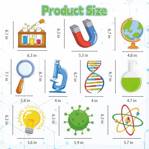 Image of 40Pcs Science Hanging Swirl Decorations, Chemistry Laboratory Birthday Party Ceiling Hanging Swirls Scientist Lab Theme Hanging Swirls for School Events Birthday Science Lab Party Decor Supplies