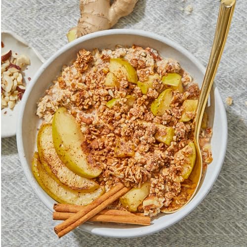 Image of Purely Elizabeth Organic Apple Cinnamon Superfood Oatmeal Cups, Great for Overnight Oats, Gluten-Free, 2 Ounce (Pack of 12)