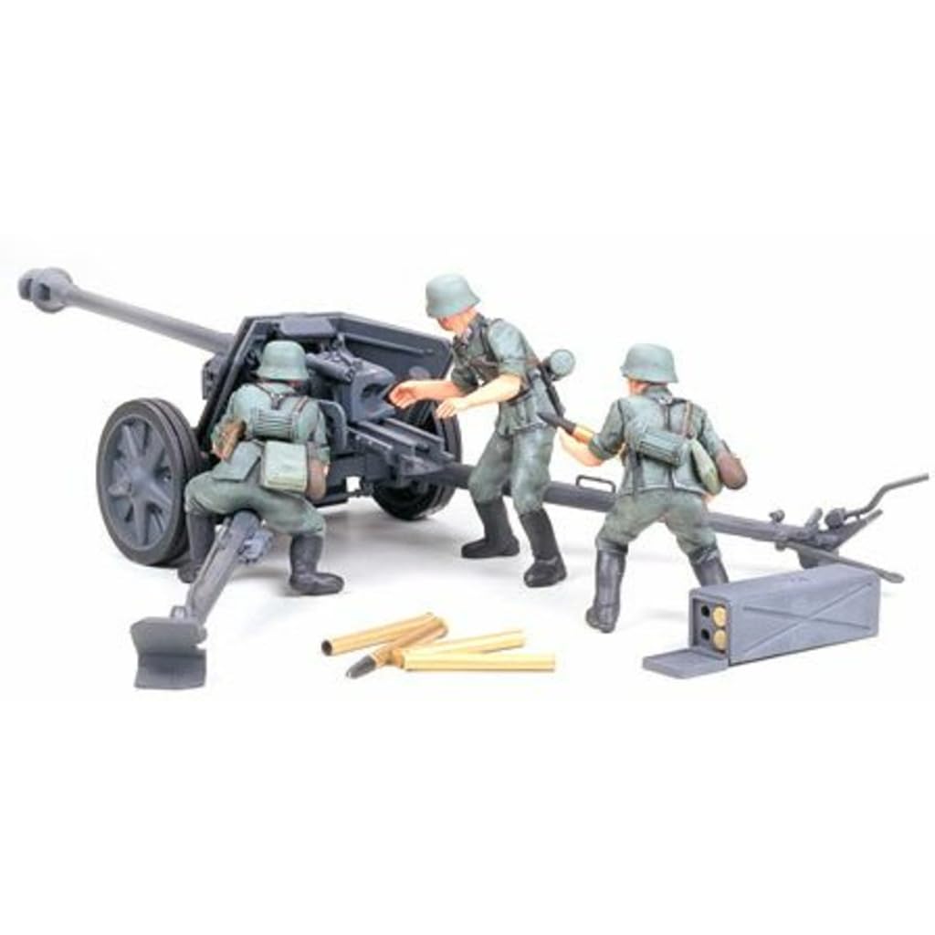 Amazon.com: TAMIYA 1/35 German 7.5cm Pak40 at Gun TAM35047 Plastic