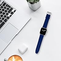 Vista 72 de Bandini Correas de cuero para mujer para Apple Watch de 1.496 pulgadas, 1.575 pulgadas, 1.614 pulgadas para mujer, correa delgada de cuero iWatch
