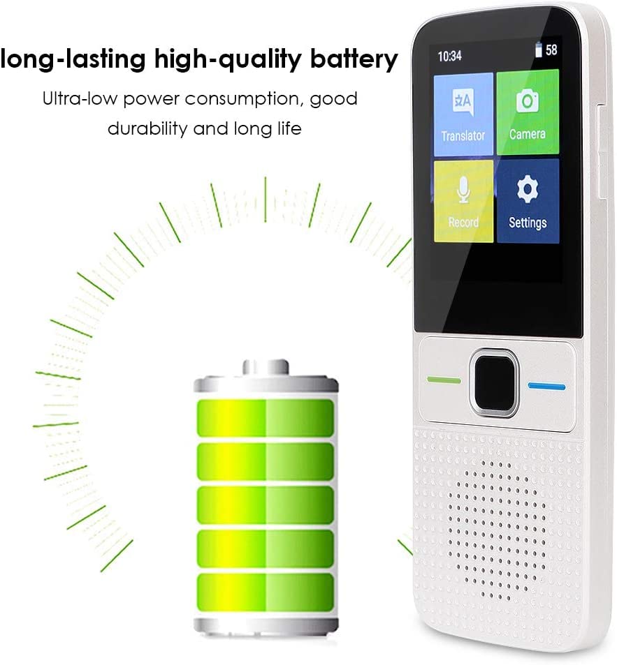 Traducteur Intelligent Bidirectionnel - 137 Langues En Ligne, 11 Hors Ligne, écran Tactile 3 Pouces, 1500 MAh
