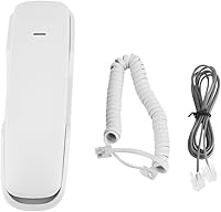 Vista 9 de Teléfono colgante, último número de teléfono de pared, función de silencio teléfonos de pared, para casa para el hogar (blanco)