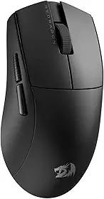 Mouse Gamer sem fio Redragon King Pro (Bluetooth/USB, 26.000 DPI, 7 botões, RGB, Preto)
