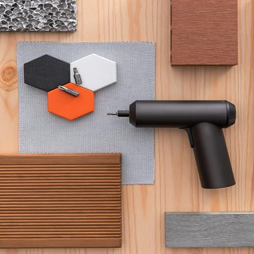 Image of Xiaomi Mi Cordless Screwdriver 3.6V, 2000mAh Rechargable Battery. Patented One-piece body with USB-C charging port. High 5-N.m Torque Cordless Portable Screwdriver with 12 pieces of S2 Steel Bits