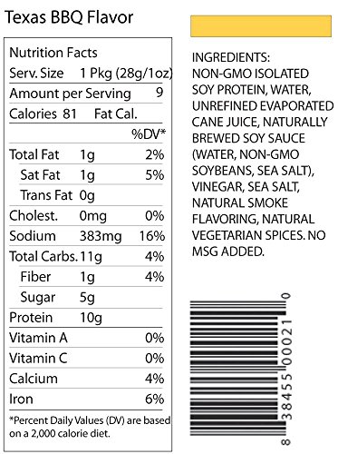 Primal Strips Soy Texas Bbq Meatless Jerky, 1 oz