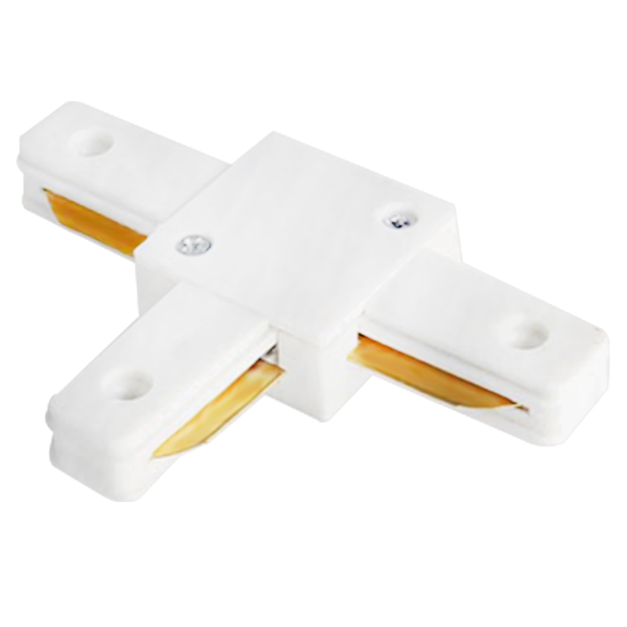 Fiabtool White T Connector J/L Type Single Circuit 2-Wire Track Connector, Type Track System Accessories 220V