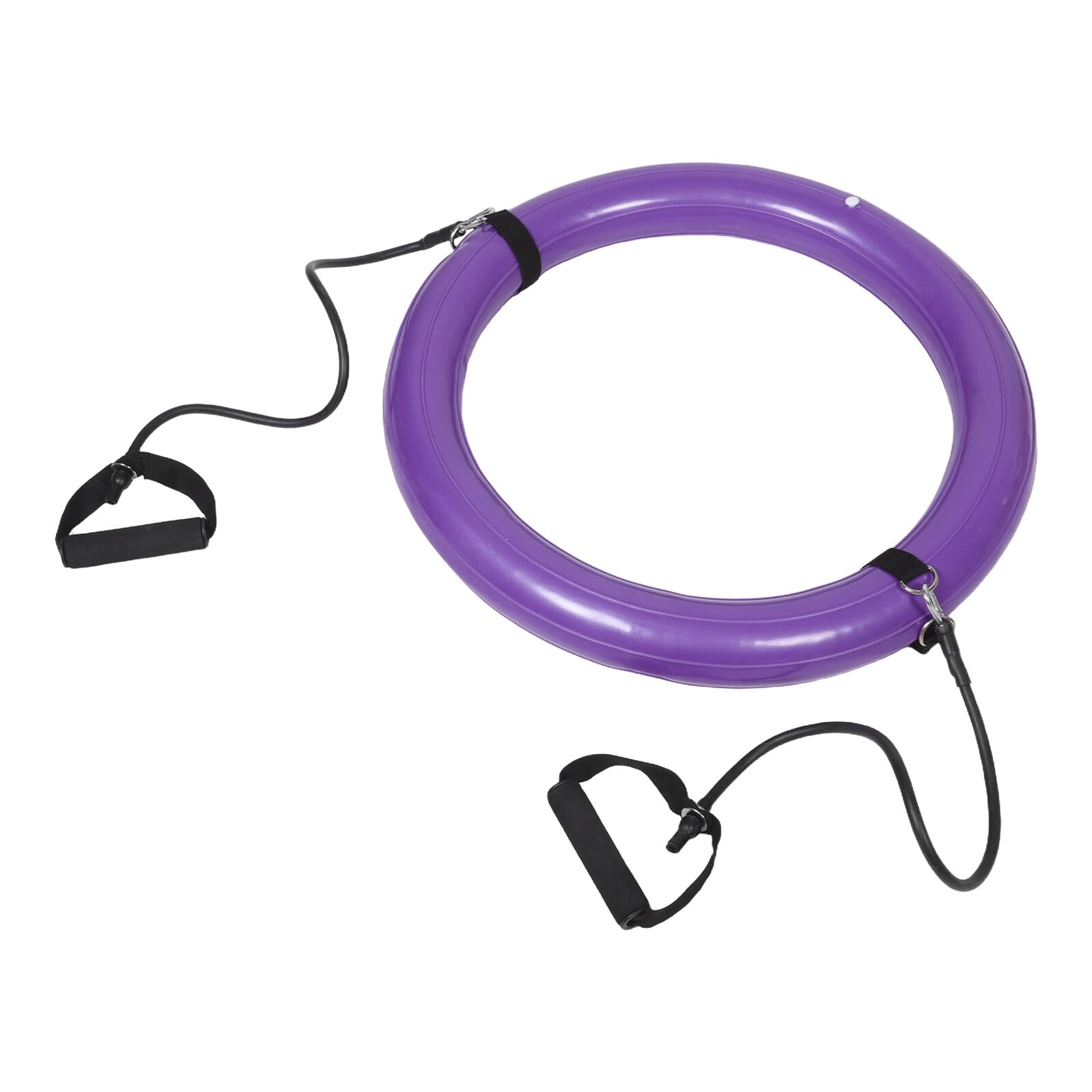 Hemobllo Base per Palla da Yoga 60cm in PVC, Supporto Fisso Ring | 1 Pezzo Porpora, Impugnatura Integrata, Struttura Spessa per Casa e Attività All'aperto