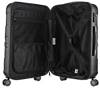 suitline - Handgepäck Hartschalen-Koffer Koffer Trolley Rollkoffer Reisekoffer, TSA, 55 cm, ca. 34 Liter, 100% ABS matt, Graphite – Ansicht 5