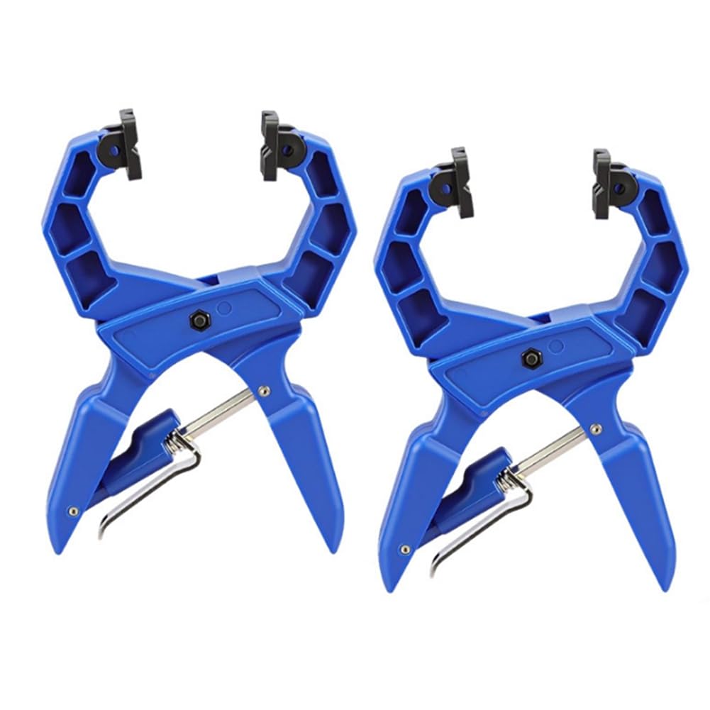 Ijsdnvjndx Blue G-Clamps C-Clamps 2Pcs Woodworking-Clamps Fastening Fixtures Quick-Release Clamps Spring-Load Woodworking Tools