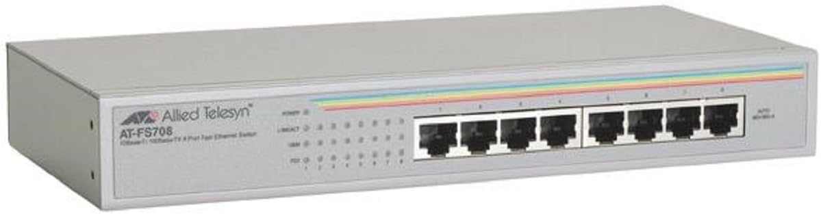 Allied Telesis AT-FS708-10 Centrecom Fs708 8port Switch 10/100btx Autosense