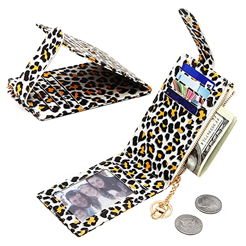 OIDERY RFID Card Holder Wallet for Women Slim Bifold Zipper Card Organizer Wallets with Gift Box3