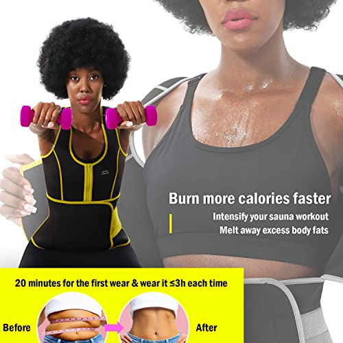 Along Fit Sweat Sauna Vest Waist Trainer Vest For Women Plus Size Slim Corset Fitness Neoprene Body Shaper Size 5Xl #TOP4