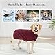 Cyponpy Hundebademantel Microfaser Schnelltrocknendes Handtuch Hund Extra Saugfähig Bademantel Hund Frottee für Kleine Mittlere Große Hunde Warm Hundemantel mit Klettverschluss Winter Hundebekleidung