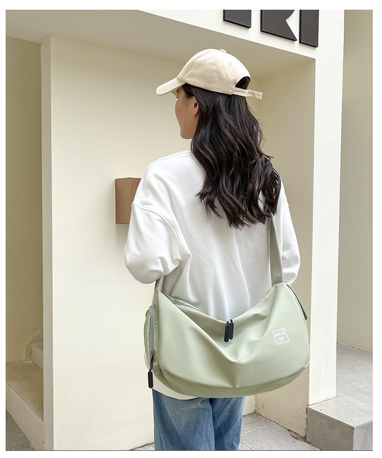 Travel Duffle Bag Gym Bag for Women Weekender Overnight Duffel Bag Tote Bag Crossbody Bag (Green)2