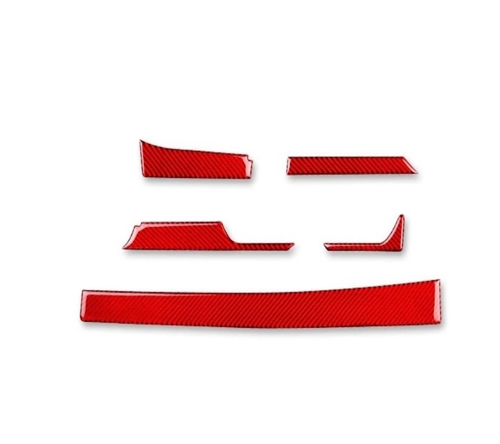Car Interior Moulding Trim for Chevrolet for Camaro 2016 2017 2018 2019 2020 2021 2022 2023 Car Interior Trim Red Black Accessories Sticker Interior Accessories(Center Console Red)