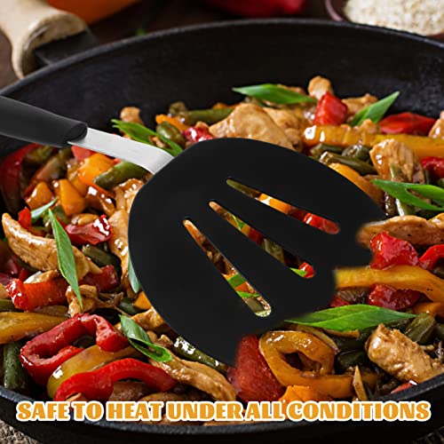 Oro Silicone Slotted Turner Cooking Pancake Spatula Frying Serving Spatula Flipper Scratch-Resistant Kitchen Utensil for Fish Egg Meat Omelet Nonstick Cookware Silicone Turner - Image 3