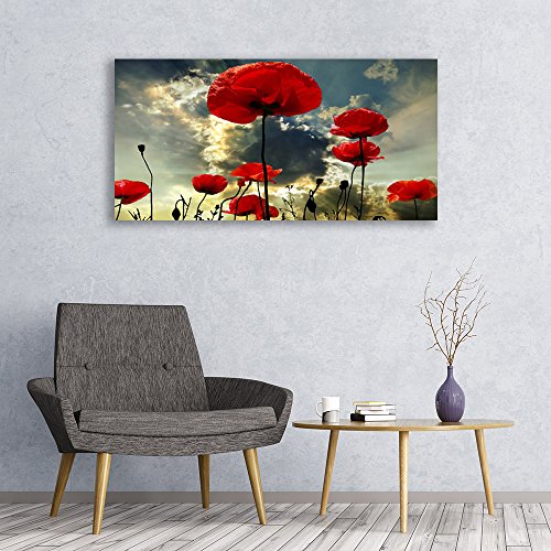 Coquelicots Floral Tableau Décoration Déco Mural Moderne Design