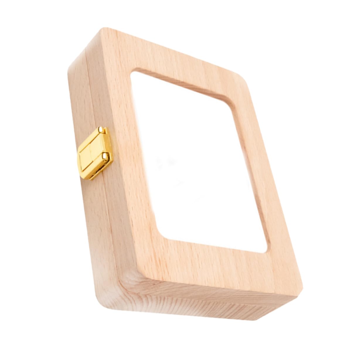 BESTonZON Caja De Almacenamiento De Dientes De Leche De Madera Para Niño Niña Organizador Portátil De Recuerdos Para Dientes y Cabello Infantil Significativo Para Bautizos y Cumpleaños