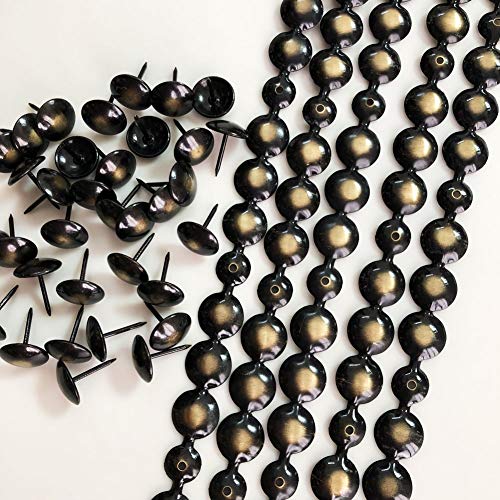 Let’s Decorate 5 Meter Polsterstreifen, Bronze, dekorative Nagelstreifen, Sofaborten, Bänder, Indoor-Gartenstuhl-Besätze, lose Reißzwecke, abgestimmt (16 mm Bronze)