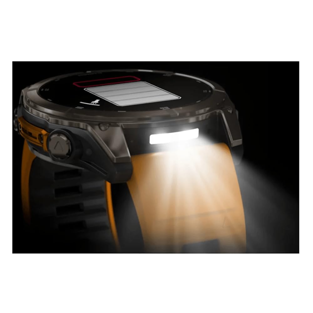 Garmin Fenix 8-51 MM, AMOLED, titanio zaffiro con cinturino in silicone SPARKORANGE/grafite