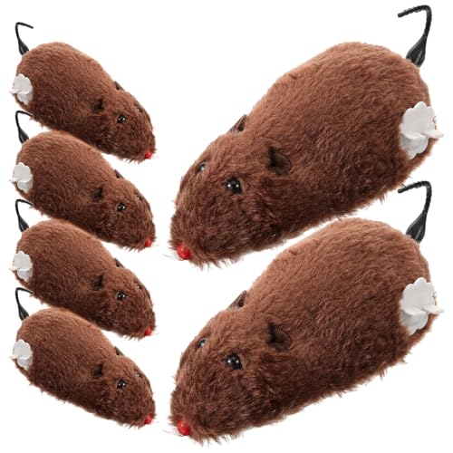 Juguetes para gatos de cuerda UTHCLO ratones de peluche para ejercicio mecánico 2