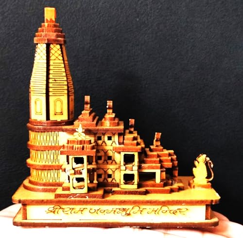 Image of Wooden Raplica of Shree Ram Mandir Ayodhya 3D Model