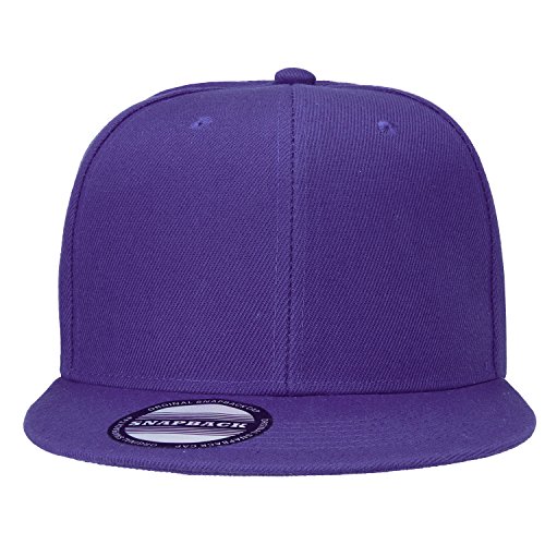 Image of Falari Wholesale 12 Pack Snapback Hat Cap Hip Hop Style Flat Bill Blank Solid Color Adjustable Size