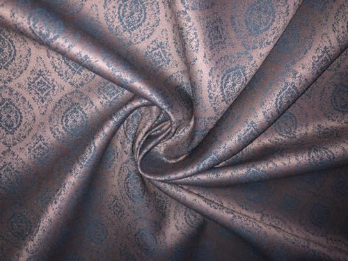 Combinaison en laine isolante et fluide beige motif épicéa bleu