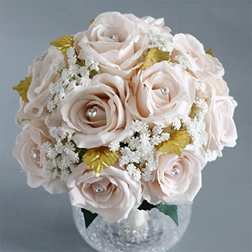 Arrangement de scène de mariage avec fleurs de simulation de mariée - 4