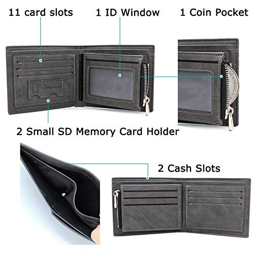 Personalized Wallets for Men, Custom Photo Engraved Wallet, Slim Bifold Wallets3