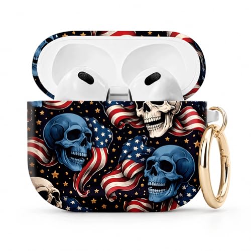 PLKTJOSA Airpod 4�P�[�X�Ή� TPU���킢���p�^�[���ی� �ϏՌ��� ���h�~�P�[�X �L�[�`�F�[�������O�t�� ���C�����X�[�d�Ή� (�X�J�� �A�����J���� ������)