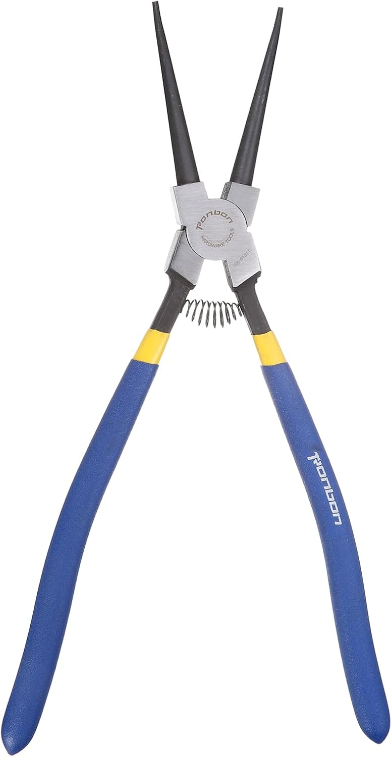 HARFINGTON Snap Ring Plier 13" Internal Circlip Pliers with 0.12" Straight Jaw Tip for Ring Remove Retaining Pliers, Blue