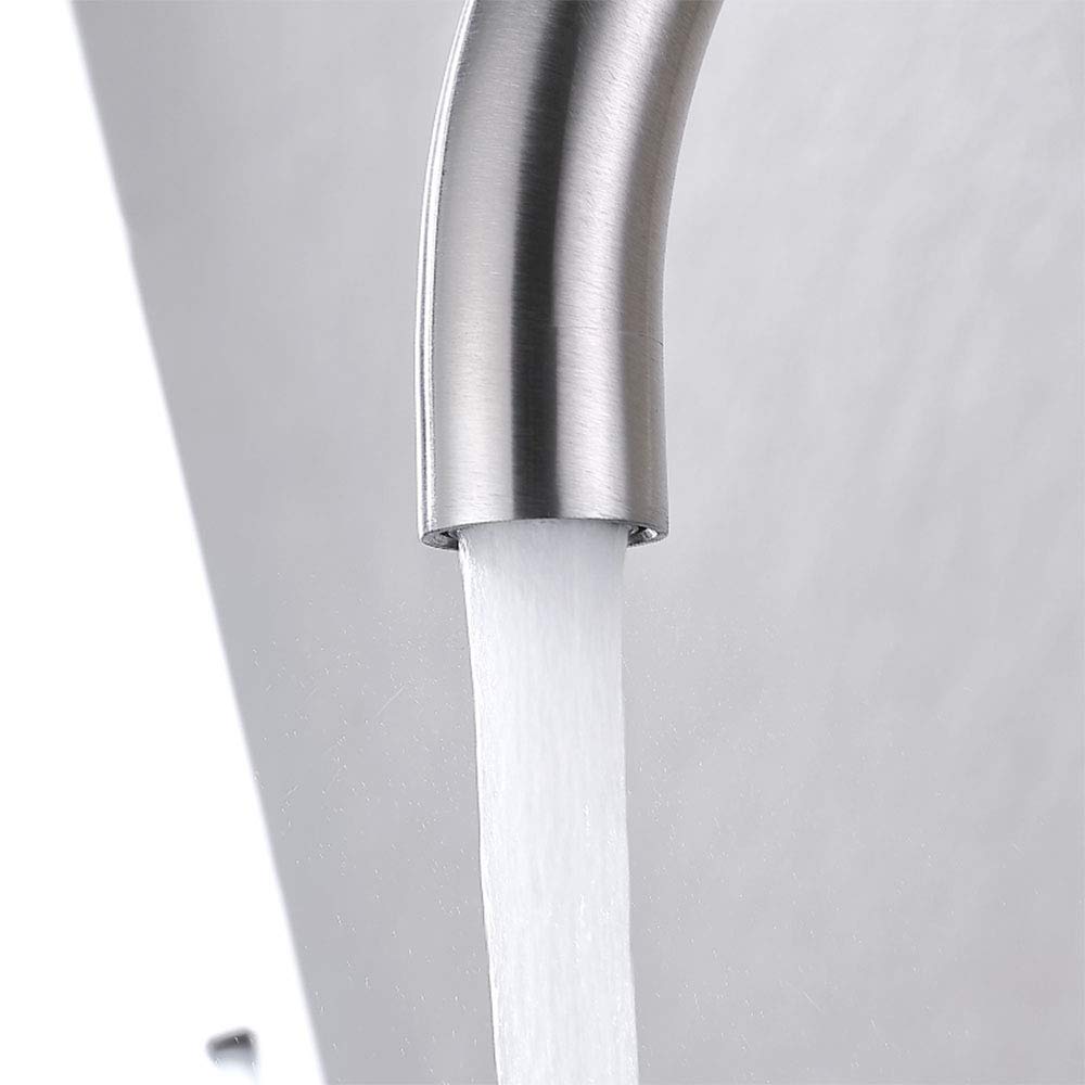 Rubinetto da Cucina Touch on, Miscelatore per Rubinetto in Acciaio Inossidabile, Rubinetto da Cucina per Montaggio su Piano a Foro Singolo