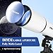 MEEZAA Telescope for Adults Astronomy, 80mm Aperture 600mm Refractor Telescope for Kids & Beginners, Fully Multi-Coated Optics High Transmission Telescopes with Tripod & Phone Adapter & Carrying Bag MEEZAA Telescope for Adults Astronomy, 80mm Aperture 600mm Refractor Telescope for Kids & Beginners, Fully Multi-Coated Optics High Transmission Telescopes with Tripod & Phone Adapter & Carrying Bag