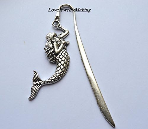 Mermaid Bookmark, Mermaid Book Mark, Mermaid Bookmarks, Mermaid Book Marks, Decorative Bookmark, Metal Bookmark, Teacher appreciateion Gift