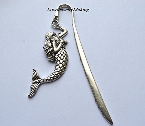 Mermaid Bookmark, Mermaid Book Mark, Mermaid Bookmarks, Mermaid Book Marks, Decorative Bookmark, Metal Bookmark, Teacher Appreciateion Gift #TOP29