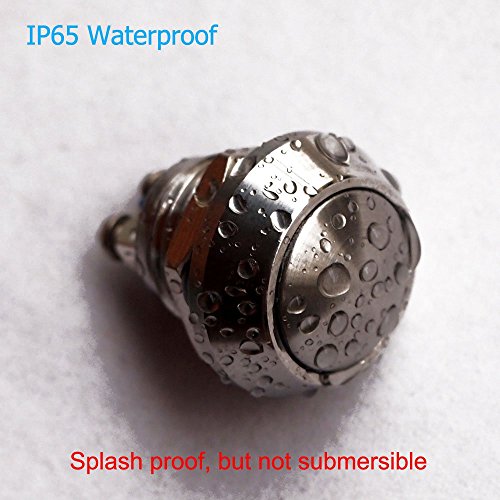 Momentary Push Button Switch, Urtone Ur123, 1No Spst Dc/Ac 36V 2A Stainless Steel Metal Shell Suitable For 12Mm 1/2" Mounting Hole - Silver #TOP1