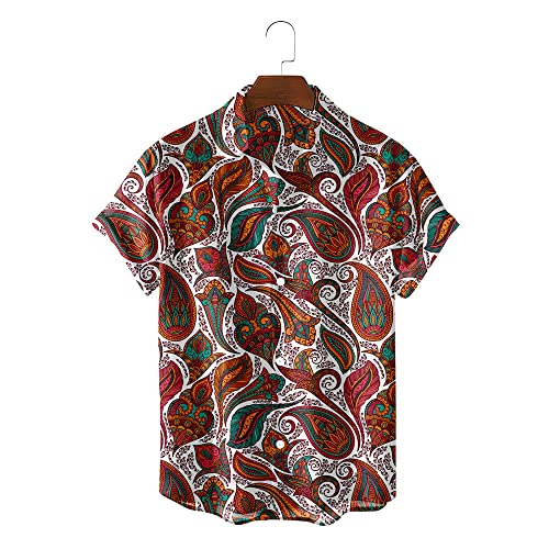 Chemise à Séchage Rapide Homme Fête de l'Été Coupe Fluide Légère Contre la Chaleur Été