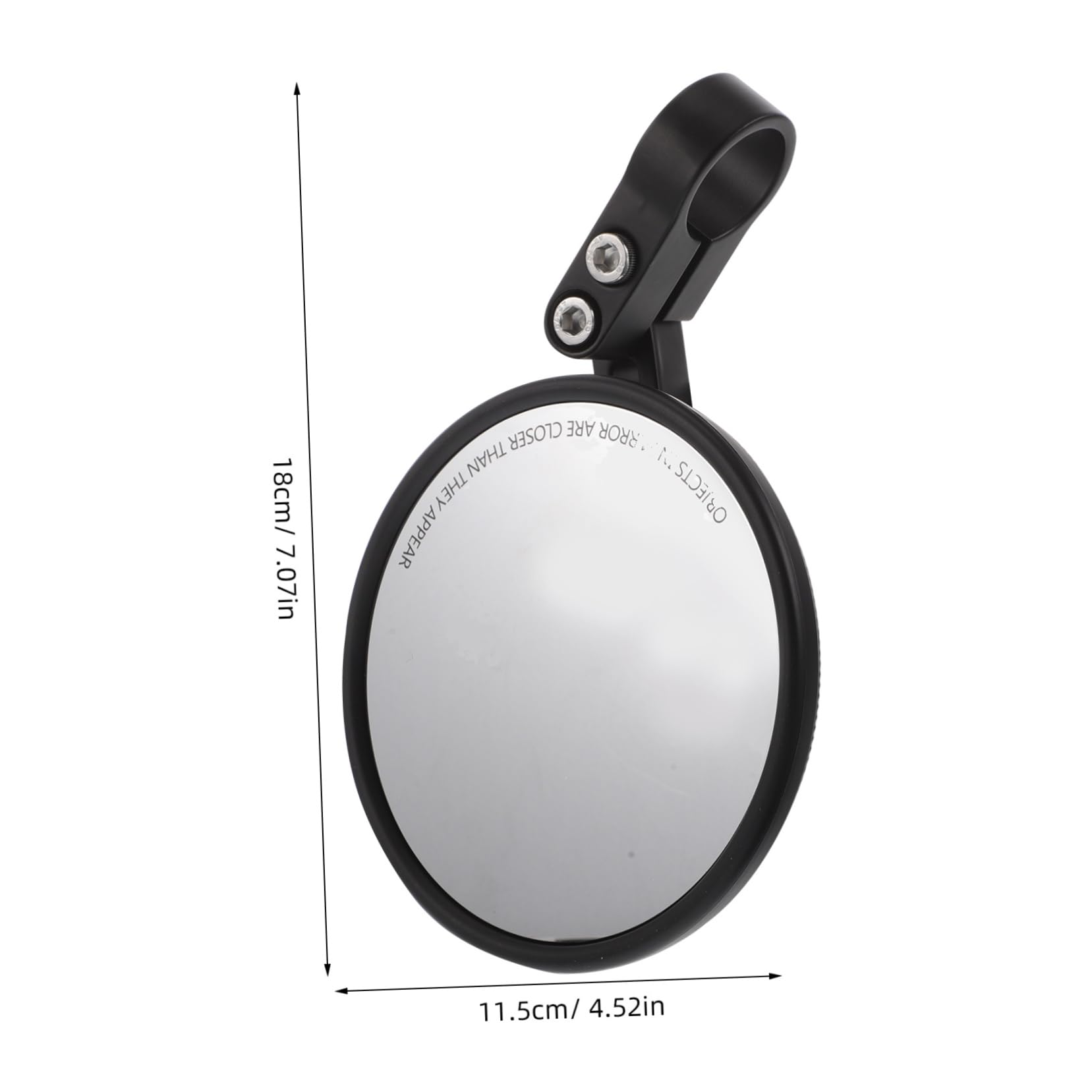 Rétroviseur de Guidon pour Vélo, Lot de 2, Noir, 22-24 Mm