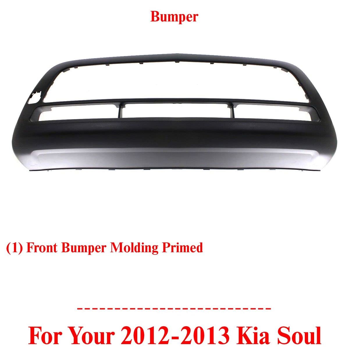 Parrilla De Malla Delantera Inferior OEM Para Kia Soul 2012-2013, Pieza 86561-2K510, Color Negro