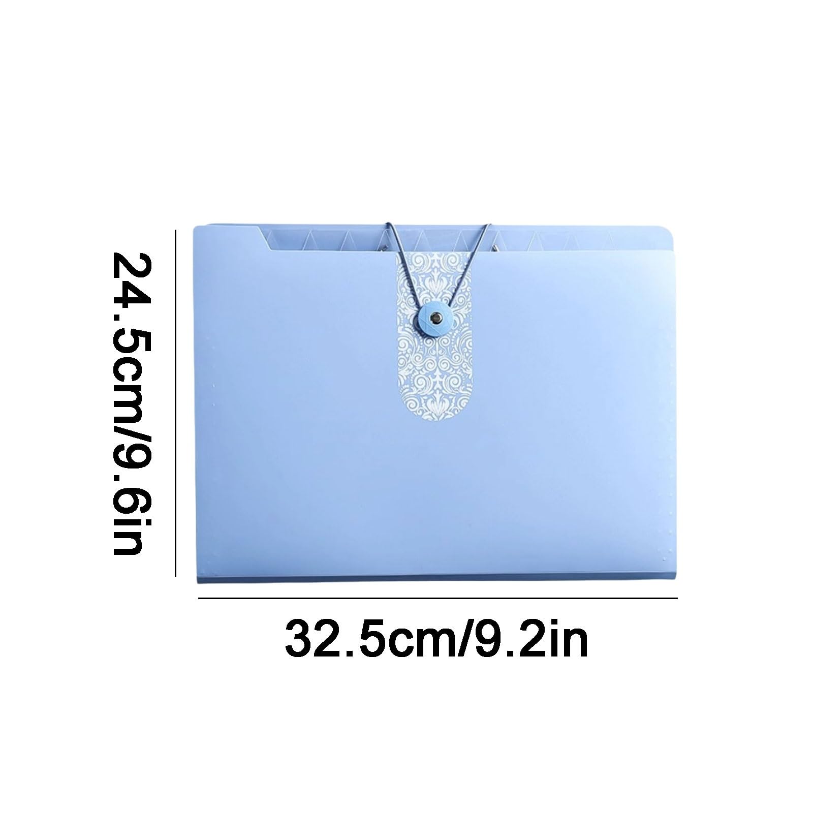 Teczki plastikowe, Plastikowa teczka A4, pogrubiona, przezroczysta wkładka, wielokolorowa, wielowarstwowa(Blu,12 layer)