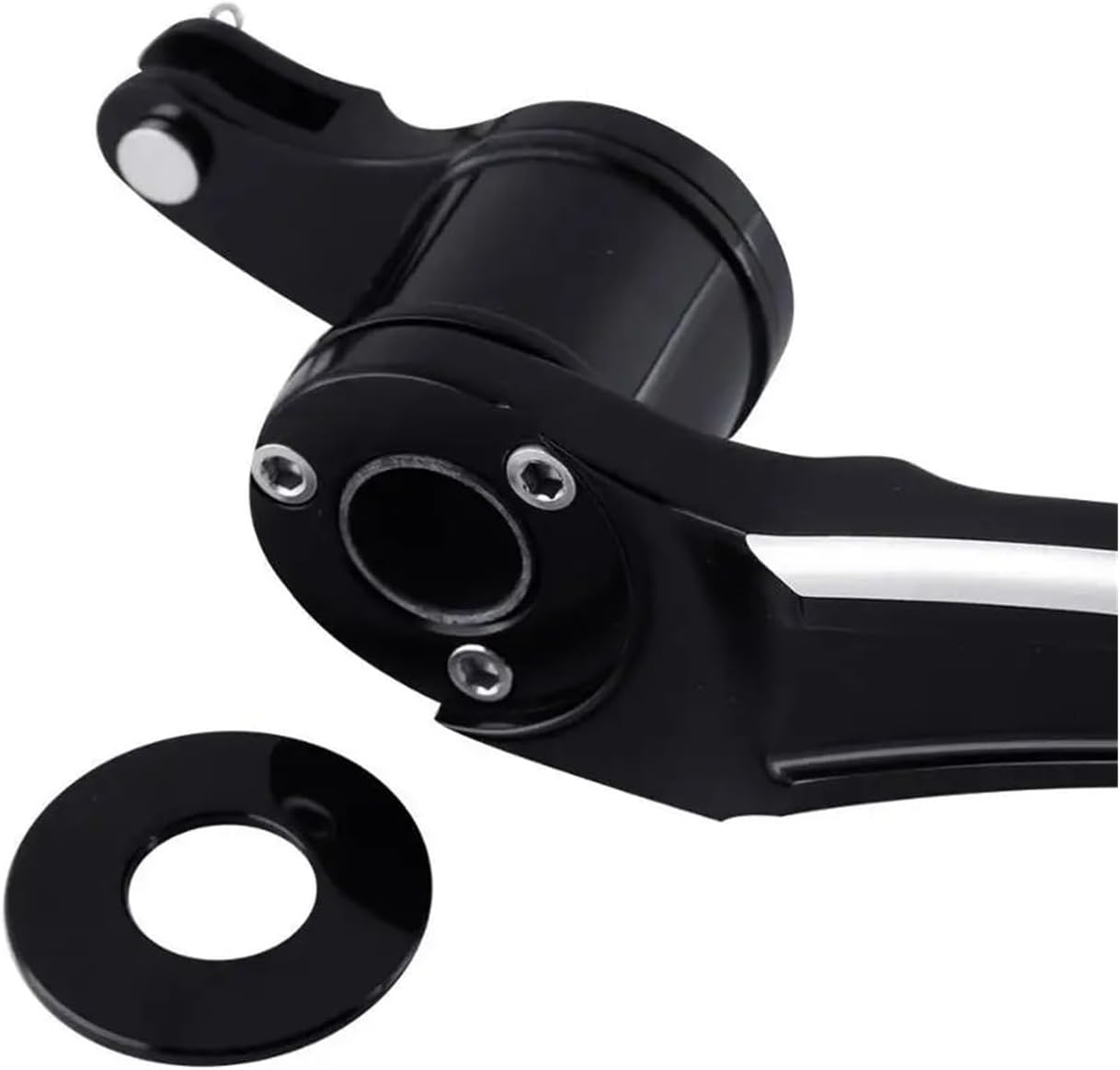 Motorcycle CNC Rear Back Brake Arm Lever W/Peg Pedal Compatible With Harley Touring Road King Street Glide 08-13