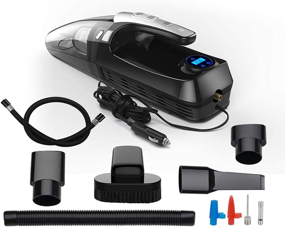 car Hoover Car Vacuum Cleaner Car Air Pump in The Car Powerful Special High-Power Four-in-one Digital Portable Vacuum Cleaner (Color : Machinery) (CNC)