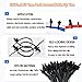 240Pcs Push Mount Cable Zip Tie,Nylon Self Locking Cable Strap,8 Most Popular Sizes,Heavy Duty Self-Locking UV Resistant Wire Ties - For Indoor,Construction,Electronic and Auto