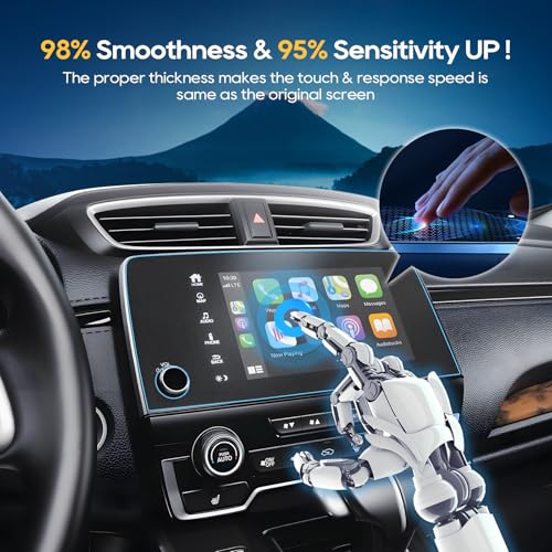 LFOTPP Matte Anti-Glare For 2022 Honda CRV Screen Protector - 2018~2022 CRV (EX/EX-L/Touring) 7 inch Touchscreen 2018 2019 2020 2021 2022 CRV Accessories Anti Fingerprint 9H Hardness Tempered Glass by LFOTPP - Used condition - Image 5