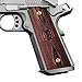 Cool Hand 1911 Wood Grips Full Size, Magwell Cut w/Patriotic US Logo, Brass Screws Included, Ambi Safety Cut, H1M-DC-BWUS